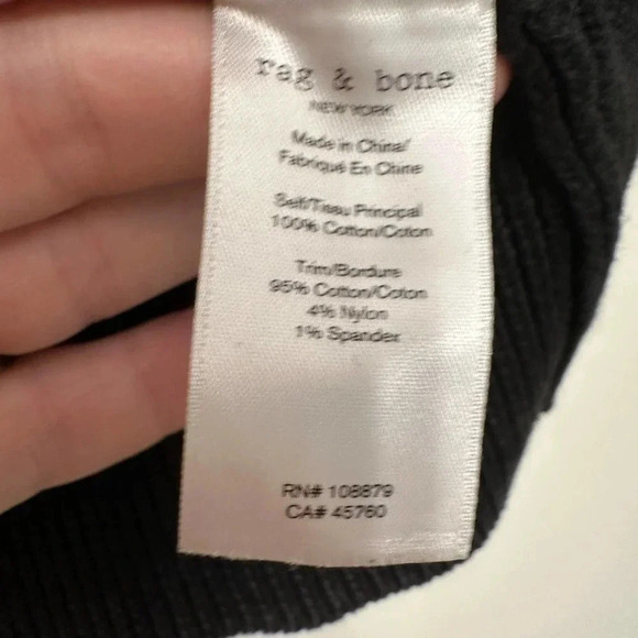 Rag & Bone womens Black Dawn off shoulder sweater. Size Small - Picture 5 of 6